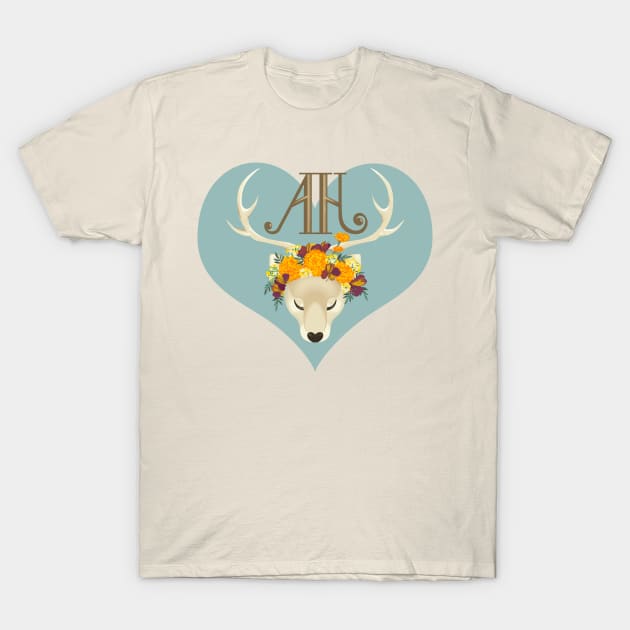 Autumn Marigold Hart T-Shirt by AgathaHart